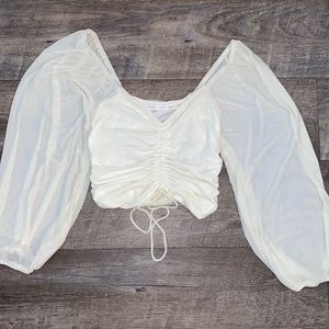 White off the shoulder top